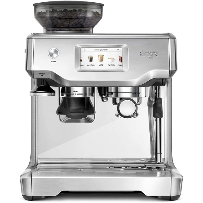 Sage Appliances Профессиональная кофемашина с кофемолкой 2 л 1680 Вт, матовая сталь Barista Touch SES880 Sage