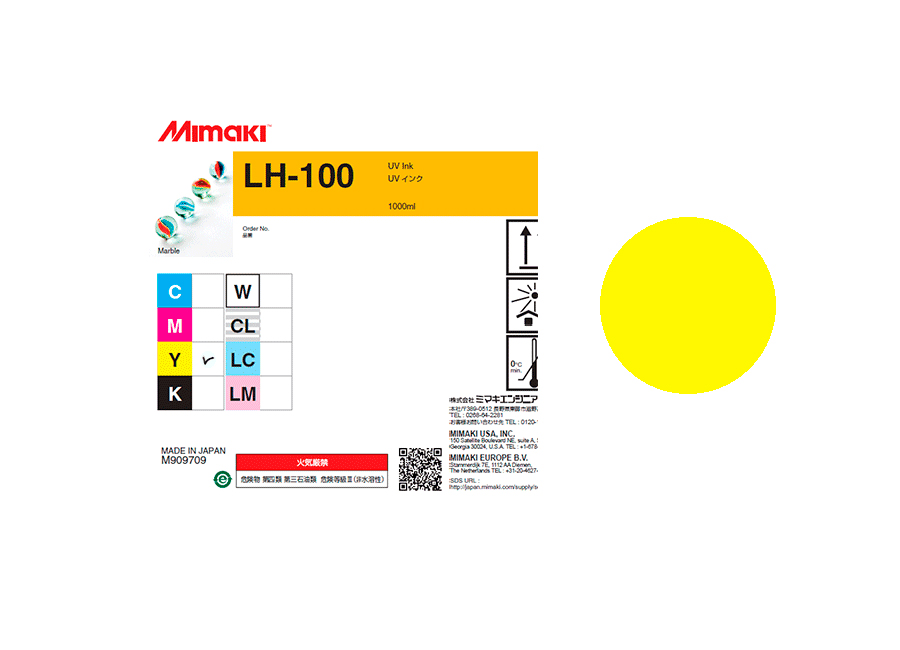 УФ чернила   LH-100UV LED Yellow, 1000 мл