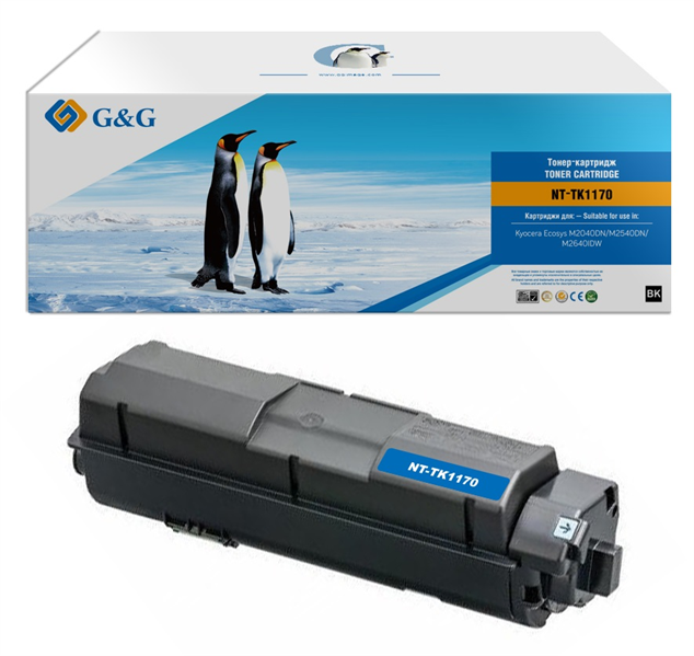 G&G toner cartridge for Kyocera M2040dn/M2540dn/M2640dw 7 200 pages with chip TK-1170 1T02S50NL0 гарантия 12 мес.