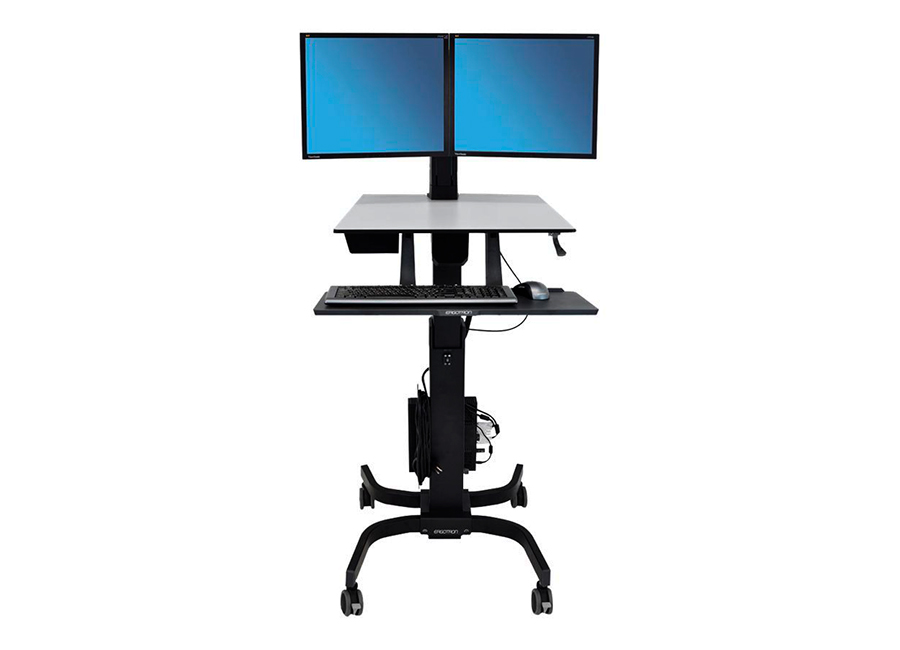 Мобильное рабочее место для двух мониторов   WorkFit-C Dual Sit-Stand Workstation (24-214-085)