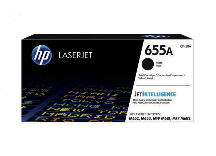 Тонер-картридж   LaserJet 655A черный (CF450A)