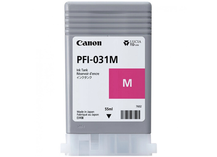 Чернила пигментные   Pigment Ink PFI-031 (Magenta) Пурпурный, 55 мл., (6265C001AA)