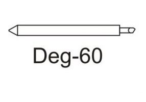  Нож Deg-60 для плотных материалов (угол 60) для плоттеров