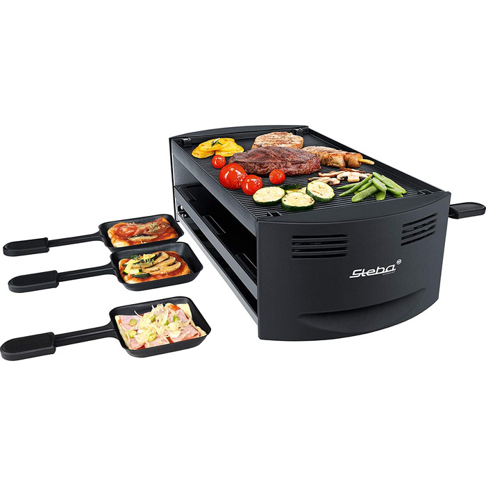 Steba Гриль-раклетница Steba Pizza Raclette RC 6 / 1500 Вт / 6 сковородок с антипригарным покрытием