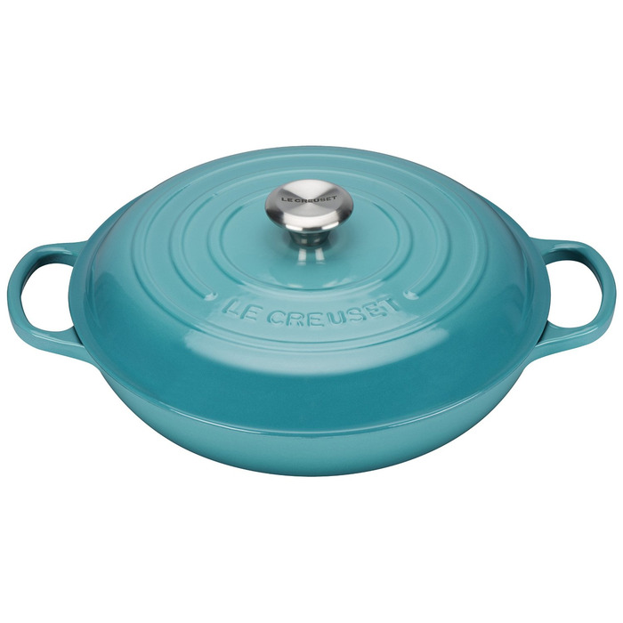 Le Creuset Сковорода-жаровня чугунная 26 см, бирюзовый Le Creuset