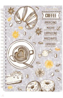 Тетрадь Caffe nero.Time, 60 листов, клетка
