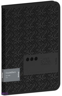 Папка на молнии DoubleBlack А4, черная, одно отделение