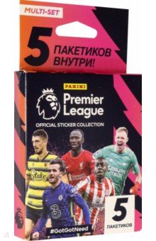 Блистер Английская Премьер-лига. Сезон 2021-22, 5 пакетиков
