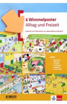 Wimmelposter Alltag und Freizeit. passend zum Wortschatz aus Meine Welt auf Deutsch. 6 Poster