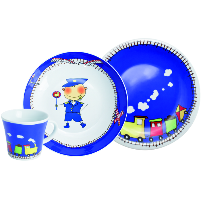 Наборы детской посуды Kahla Набор детской посуды 3 предмета Kiddie Tableware Adventure Express Kahla