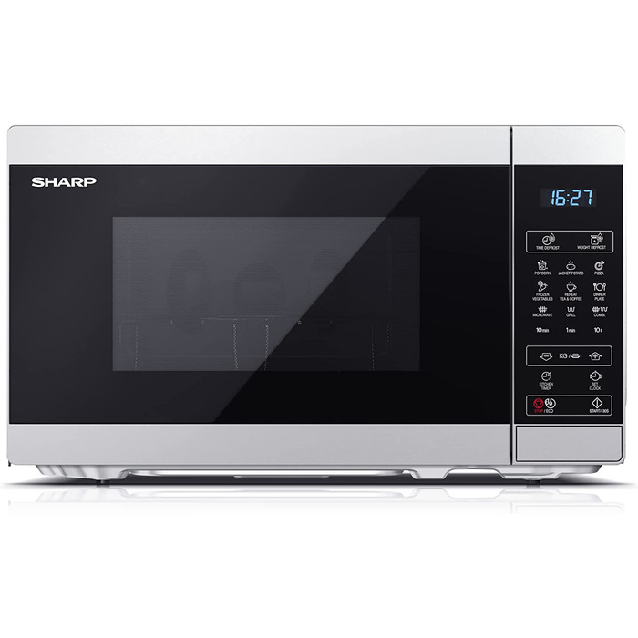 Микроволновые печи  Kitchen Profi SHARP Микроволновая печь с грилем SHARP MG02ES / 800 Вт / 20 л / 11 уровней мощности