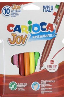 Фломастеры смываемые JOY, 10 цветов (40528/10)