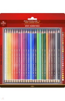 Карандаши цветные художественные Polycolor, 24 цвета