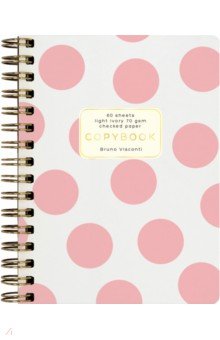 Тетрадь Salmon Polkadot, А6, 60 листов, клетка