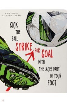 Тетрадь Football. Black and White, А5, 48 листов, клетка, в ассортименте