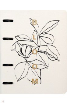 Тетрадь Bloom, 120 листов, клетка, молочный