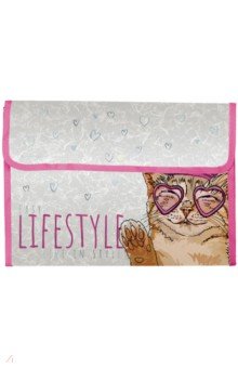 Папка-конверт на кнопке Easy life. Meincoon, А4