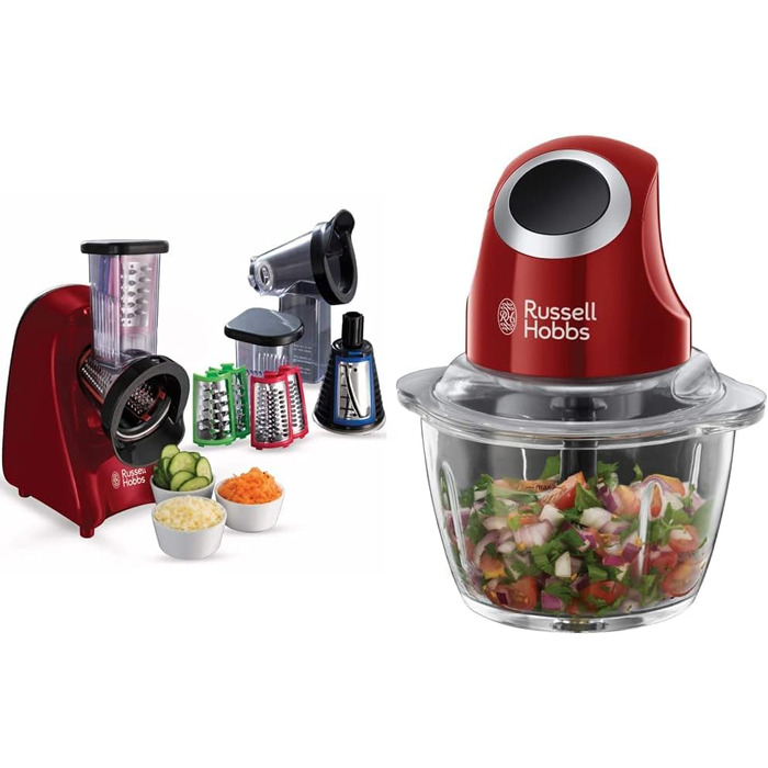 Russell Hobbs Миксер с 3 насадками, 200 Вт, контейнер 500 мл Russell Hobbs Desire Slice & Go