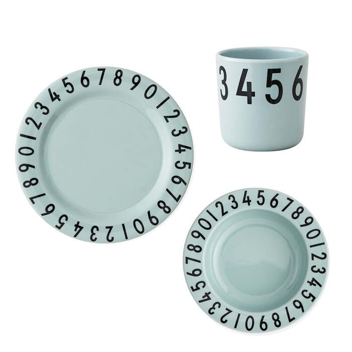 Наборы детской посуды  Kitchen Profi Design Letters Детский набор зеленый Melamingeschirr-Set The Numbers Design Letters