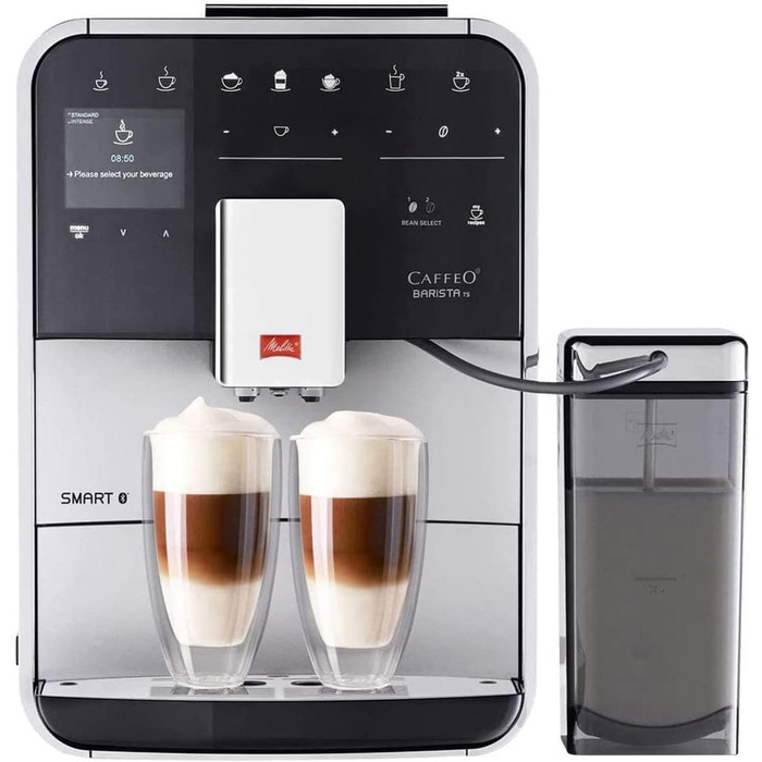 Melitta Кофемашина на 2 чашки со вспенивателем молока Caffeo Barista TS Smart F850-101 Melitta