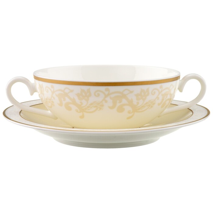 Villeroy & Boch Пиала для супа / бульона с блюдцем Ivoire Villeroy & Boch
