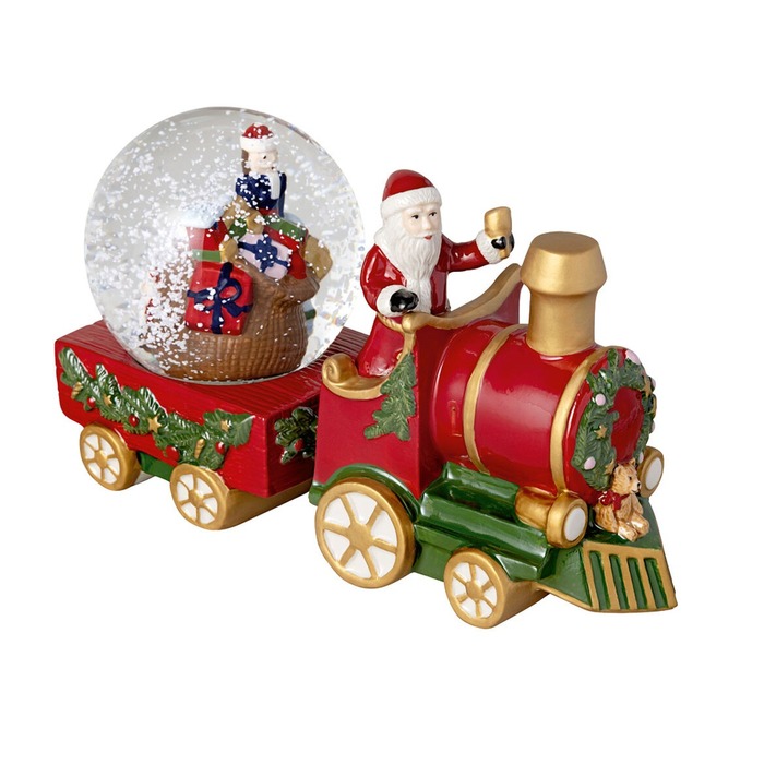 Villeroy & Boch Снежный шар Поезд с Сантой и Щелкунчиком 22 x 8,5 см Christmas Toys 2024 Villeroy & Boch