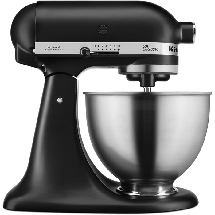 KitchenAid Кухонный комбайн 4.3 л, 275 Вт, 10 скоростей, черный Classic 5K45SSEBM KitchenAid