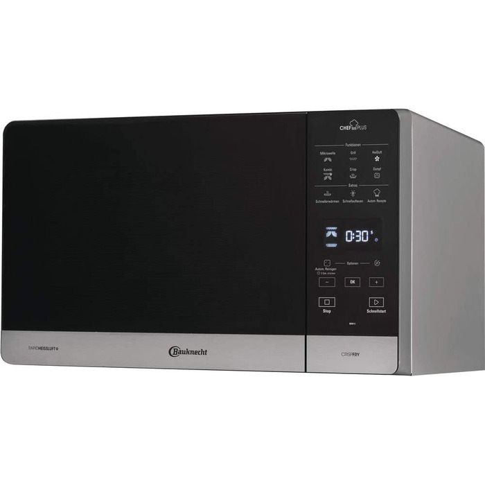 Микроволновые печи Bauknecht Многофункциональная микроволновая печь 5 в 1 Bauknecht Chef Plus MW 49 SL / 800 Вт / 25 л / DualCrisp & CrispFry