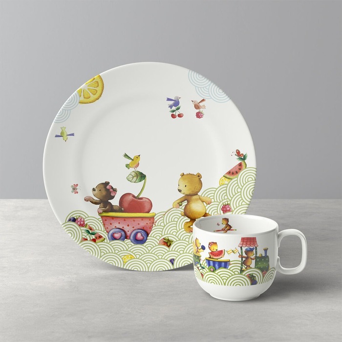 Наборы детской посуды  Kitchen Profi Villeroy & Boch Набор детской посуды 2 предмета Hungry as a Bear Villeroy & Boch