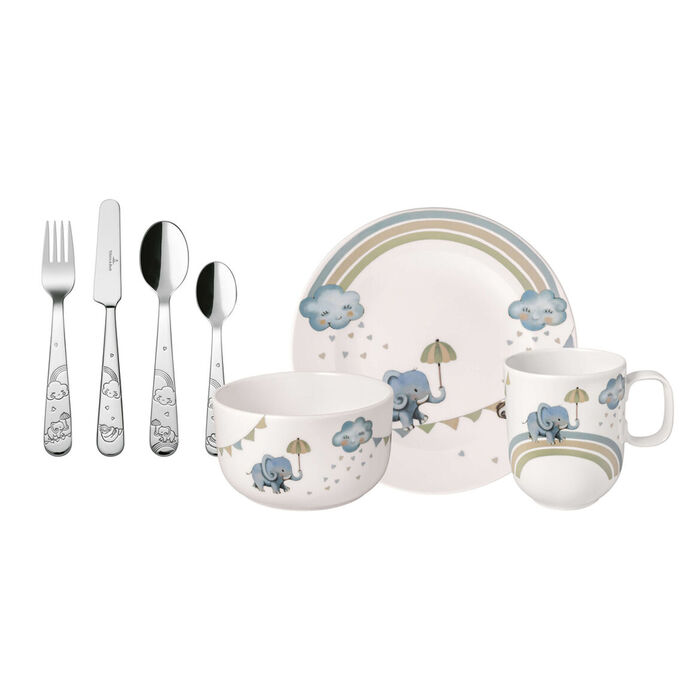 Наборы детской посуды  Kitchen Profi Villeroy & Boch Набор детской посуды/3 предмета Elephant Boho Kids Villeroy & Boch