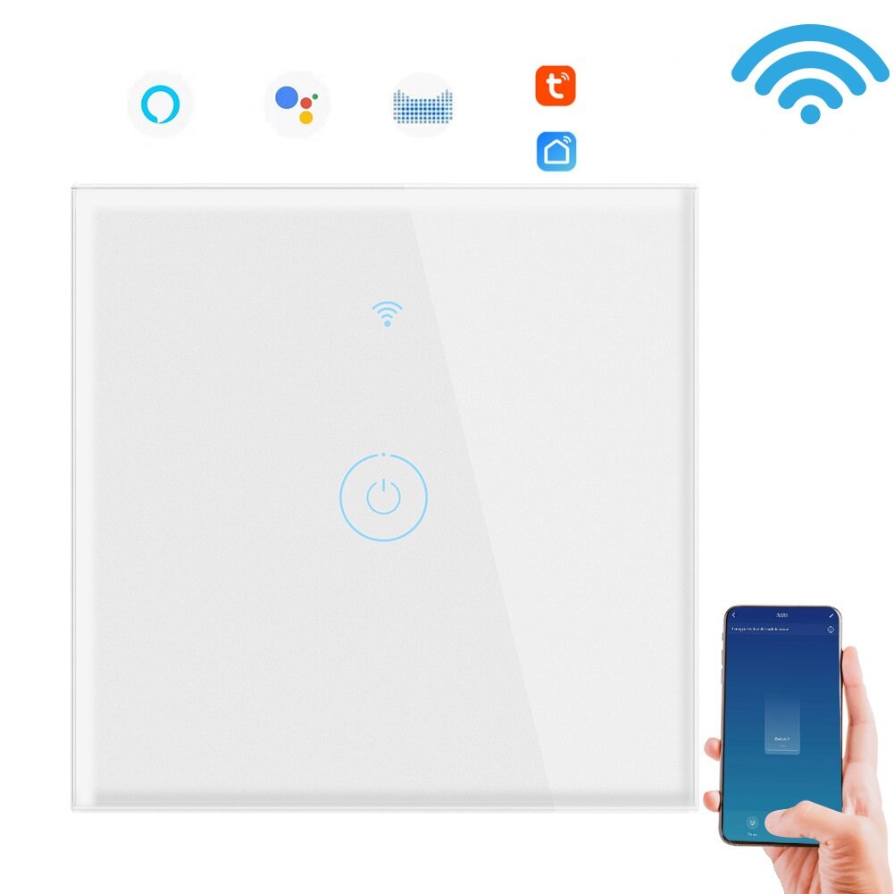 Реле WIFI Touch Wireless Smart Light Настенный выключатель Граффити Смарт-голосовое управление с Alexa EU Standard