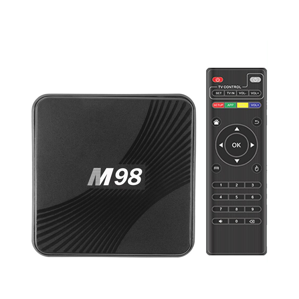 Home Audio & Video M98 Smart TV Коробка Android 11 2.4G и 5G 1080P HD Медиаплеер 4K 2G+16G телеприставка Коробка Телевизор S905W2 Коробка