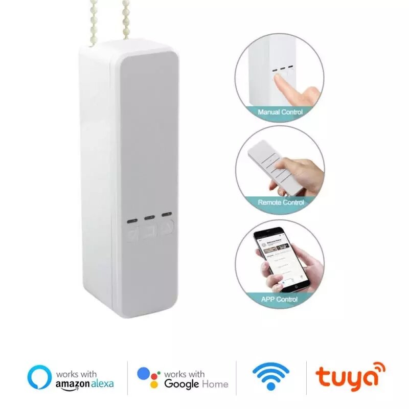 RSH-MC08 EU Plug Умная моторизованная цепь Ролик Жалюзи Tuya WiFi Дистанционный Голосовое управление Привод затвора Двиг