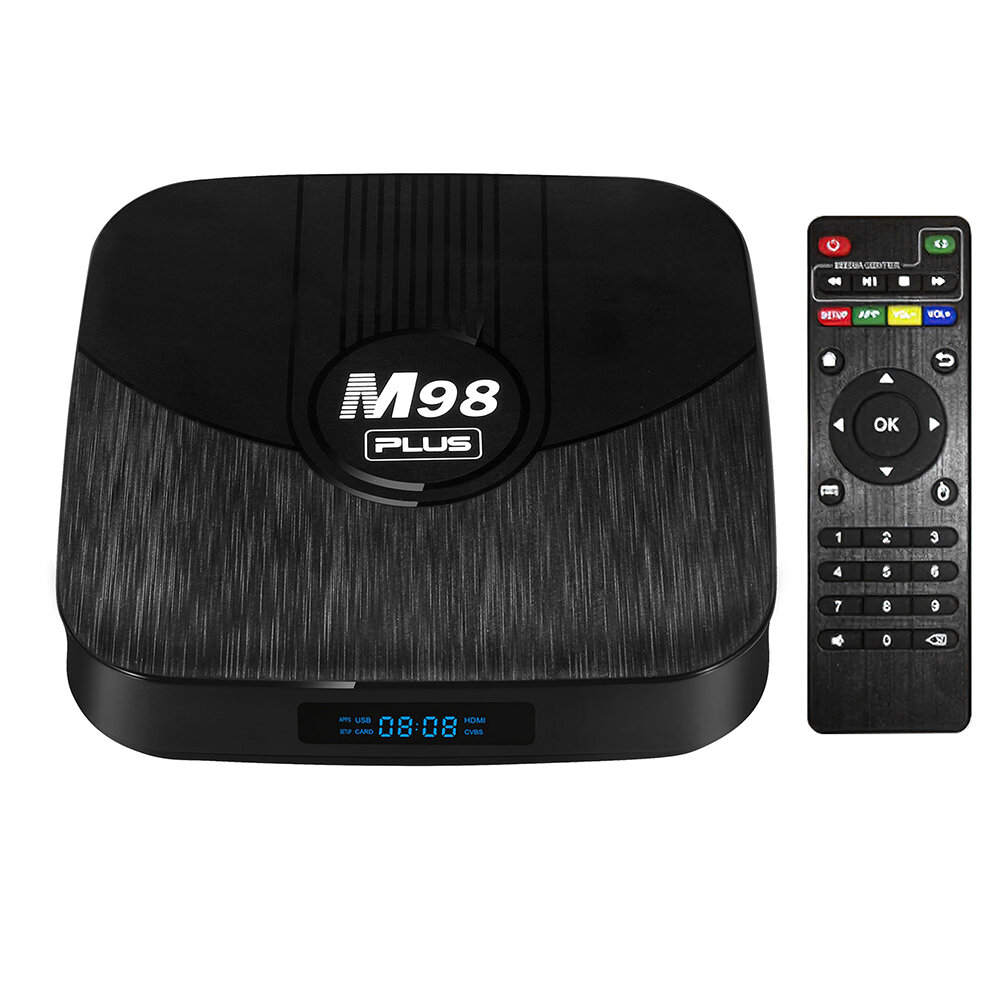 Home Audio & Video M98 Plus Smart TV Коробка 1+8 ГБ Android 11 Телевизионная приставка Amlogic S905W2 Коробка 2.4G Dual WiFi HDR 3D 4K Меди