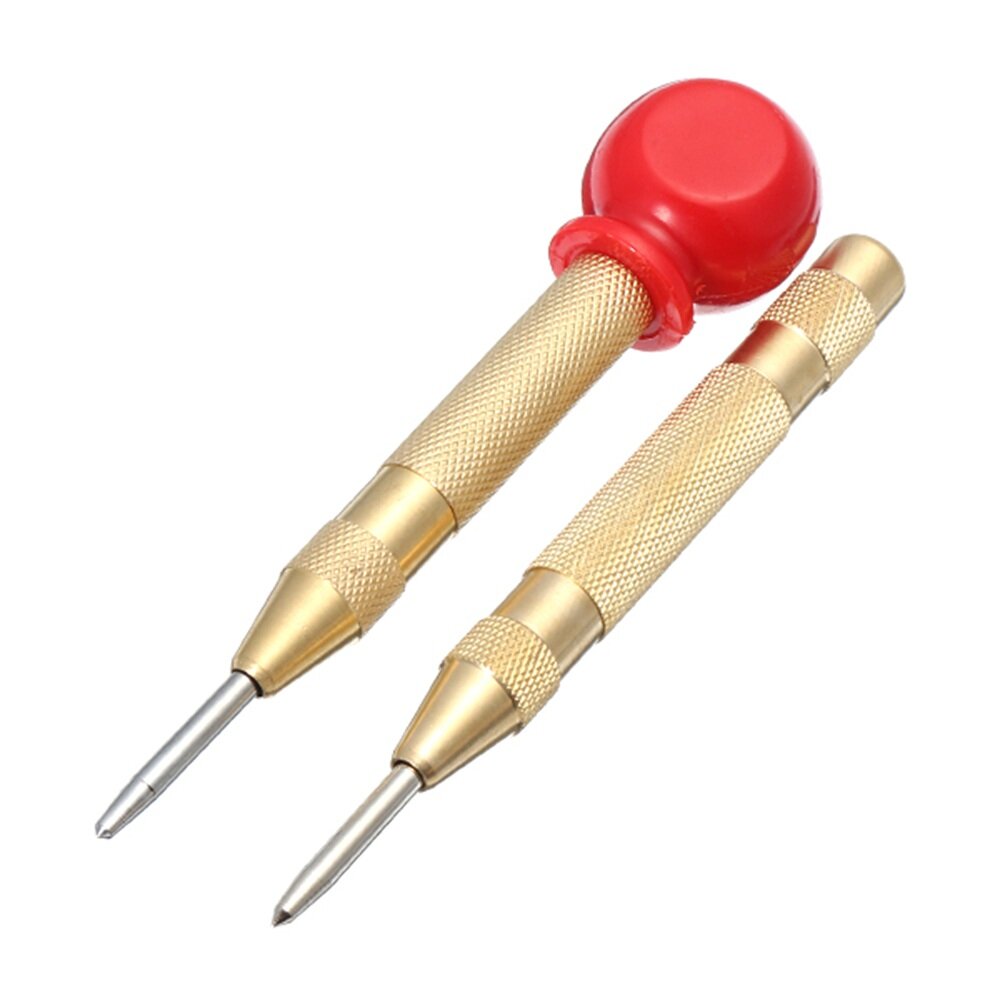 Tool Accessories 6mm Automatic Center Pin Punch Spring Loaded Marking Starting Holes Tool