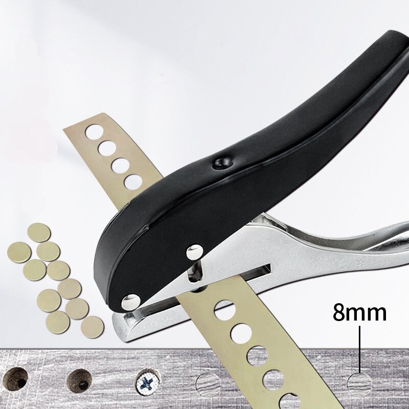  Punching Tool 3MM 8MM Hole Edge Banding Punching Pliers Screw Hole Hat Woodworking Tool Leather Hole Punch Hidden Hole