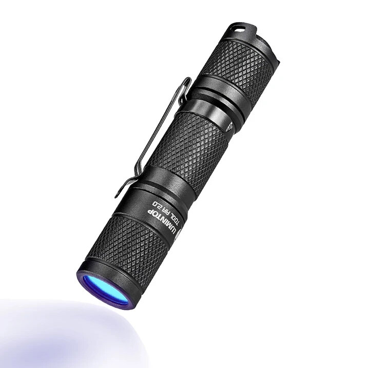 Flashlight  Banggood Lumintop Инструмент AA UV 2.0 Ультрафиолетовый фонарь UV Фонарик 2 режима, длина волны 365nn Black Световой фонарь 14500