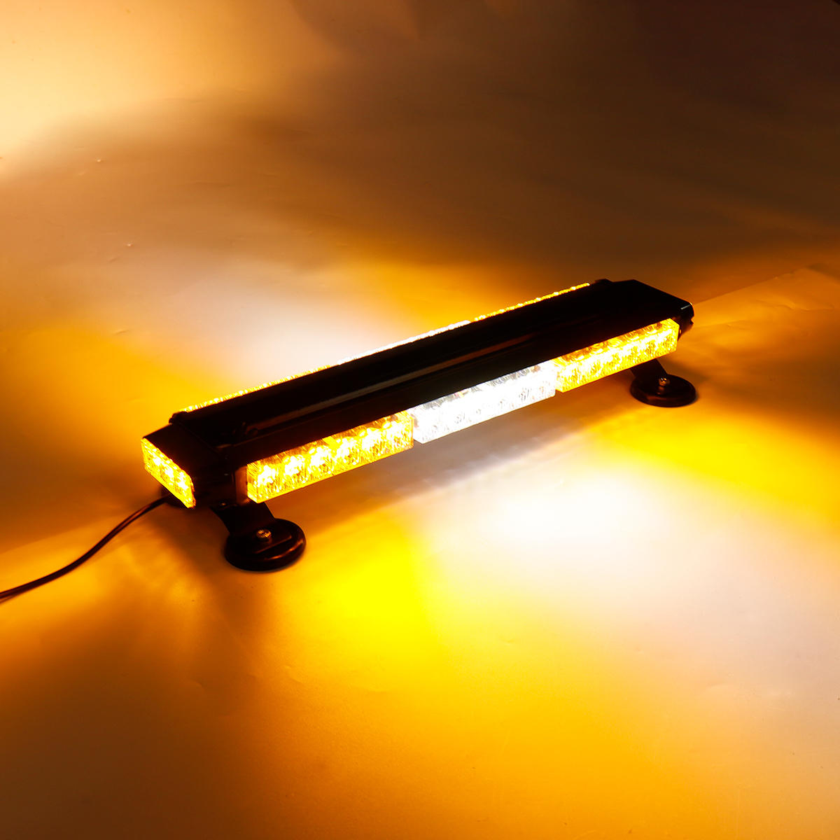 Car Lights 12V 144W 42 LED Amber Double Side Side Traffic Advisor Строб Flash Свет Бар Аварийное освещение Магнитный Универсальный