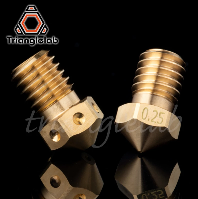 Trianglelab® / Dforce® T-V6 Латунное сопло V6 Сопло для 3D-принтеров hotend M6 Резьба для сопел E3D экструдер hotend tit