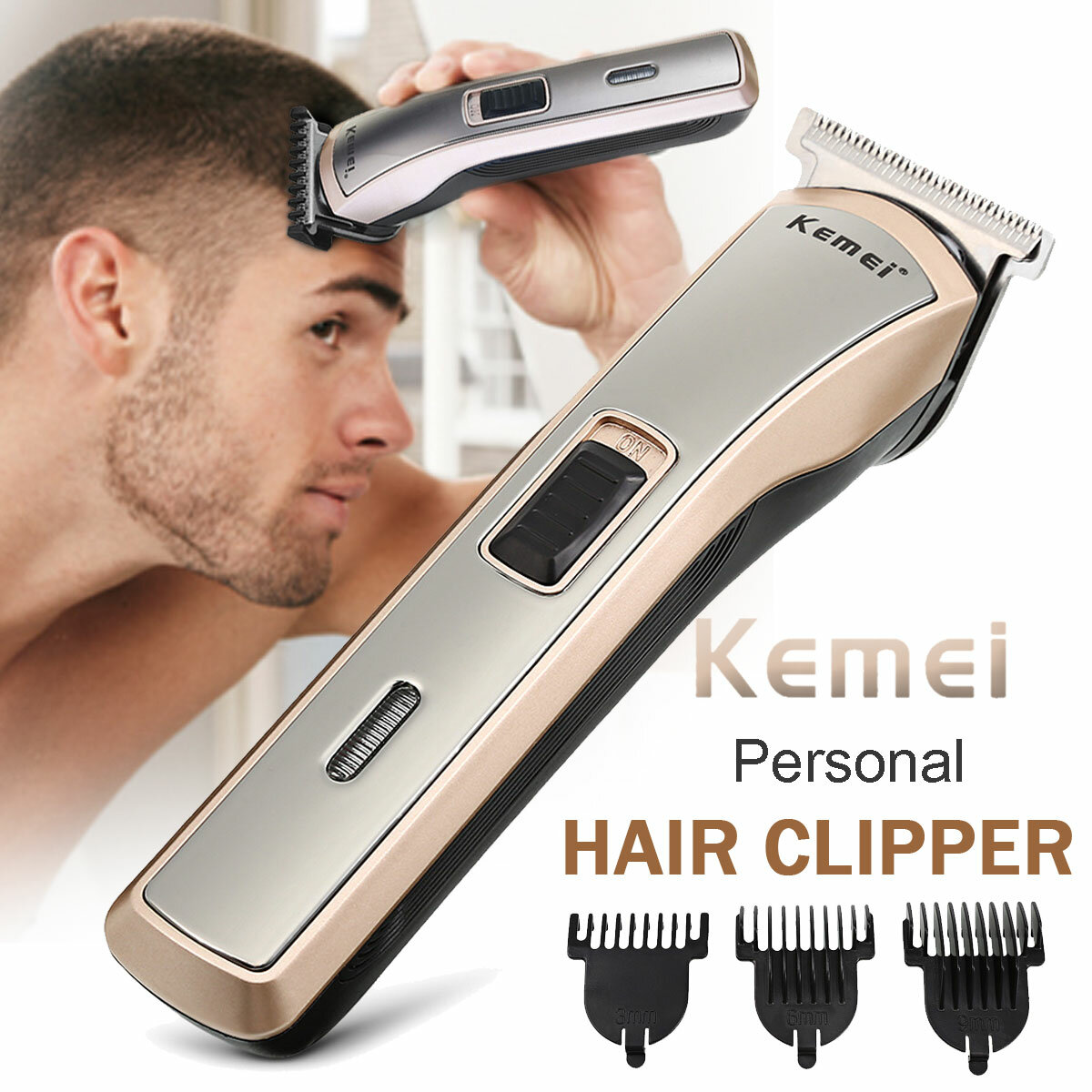 Hair Care & Styling Kemei Mens Precision Cut Волосы Clipper Аккумуляторная бритва Триммер Бритва Волосыcut Electric Beard