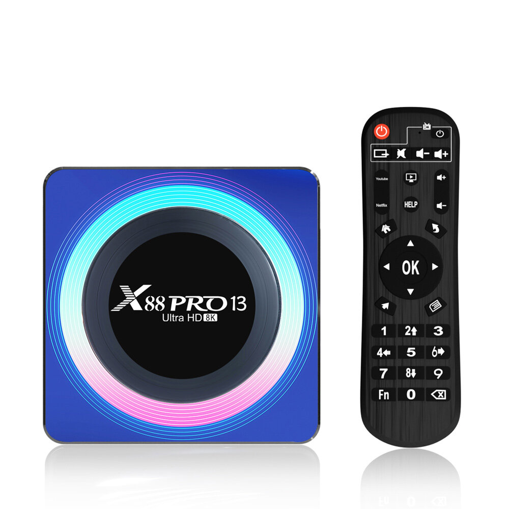 Home Audio & Video  Banggood X88 Pro TV Коробка Android13.0 Rockchip RK3528 Quad-Core 1+16GB Cortex-A53 Поддержка декодирования видео 8K Wifi6 BT5.0