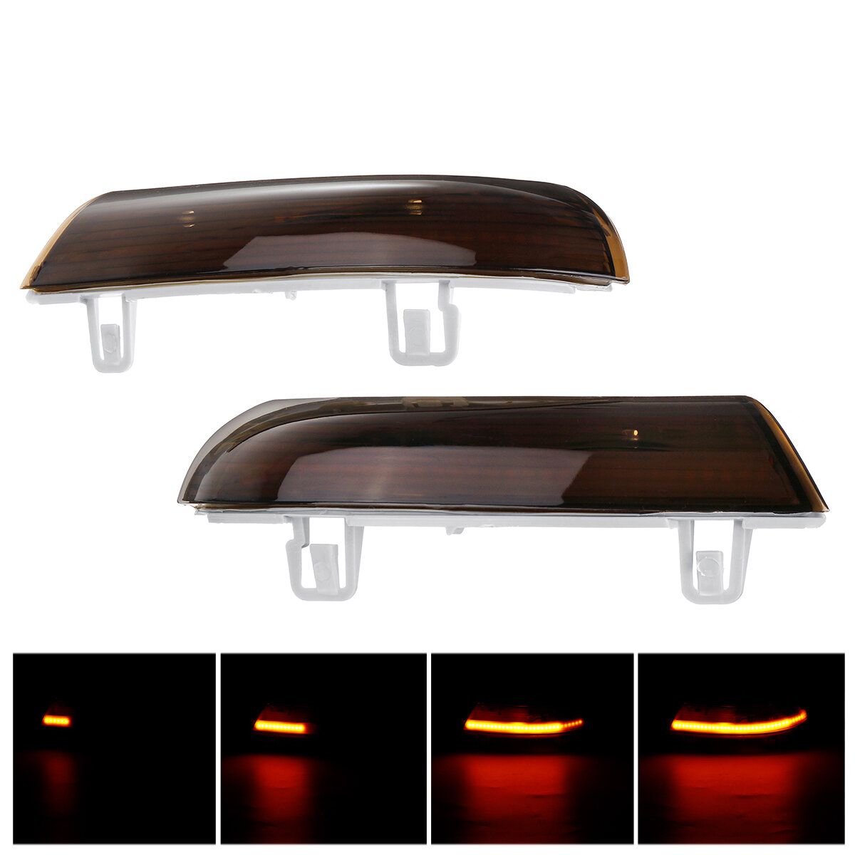 Car Lights Пара Динамический LED Указатель поворота Световой индикатор Зеркало янтарного цвета для VW Golf 5 Jetta MK5 Passat B6