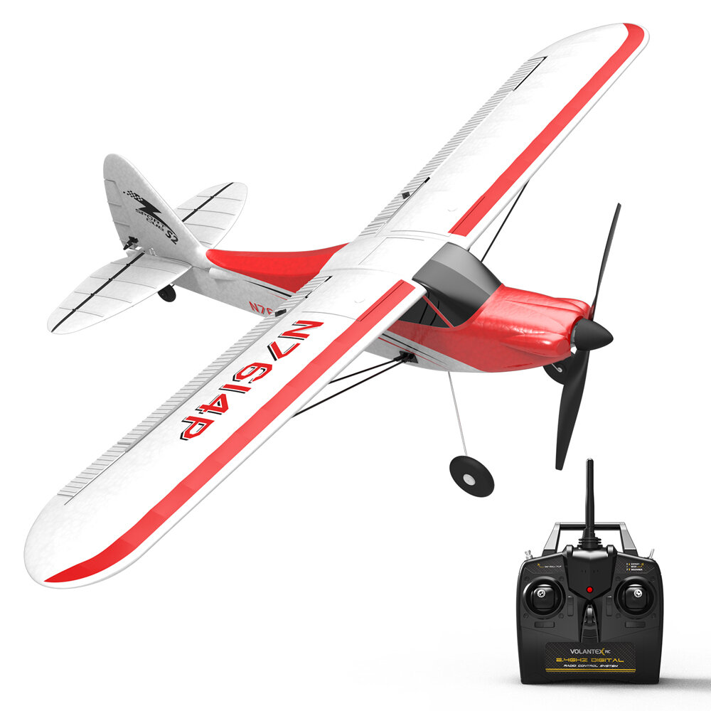 RC Drones  Banggood Volantex Sport Cub 500 761-4 Размах крыльев 500 мм 4CH Пилотажная модель для начинающих с одним ключом RC планер Самолет