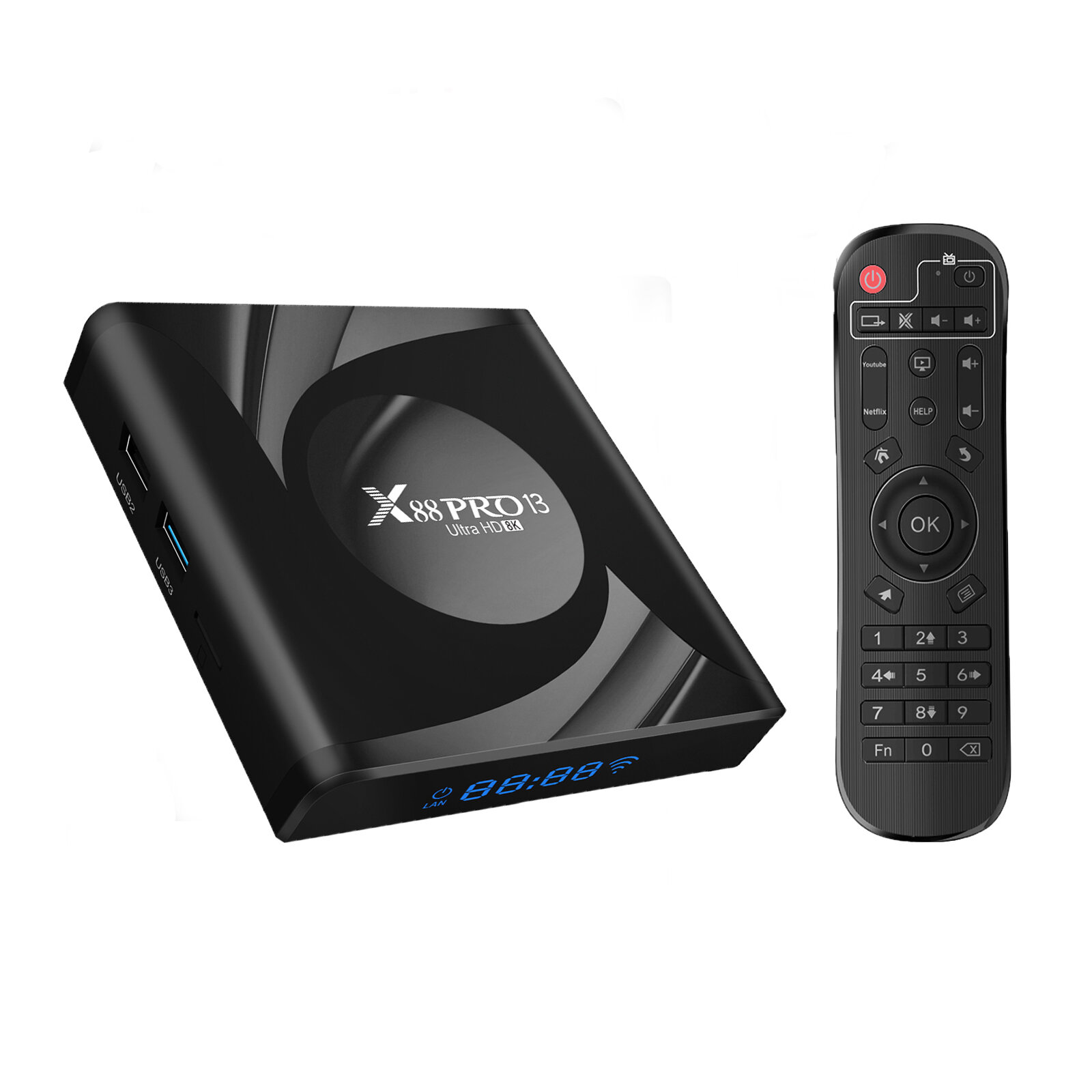 Home Audio & Video [2+16G] Smart TV Коробка X88 Pro 13a Android 13 8K Filme Push TV Коробка RK3528 WiFi6 Dupla Wifi TV Коробка 2023 Set Top