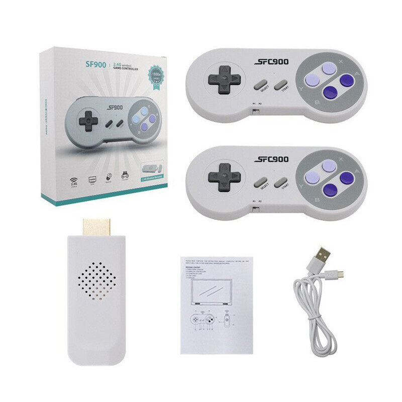 SF900 4700 Games 8Bit 16 Bit SNES NES Retro TV Game Console HD Classic Video Game Stick Wireless Gamepad Controller