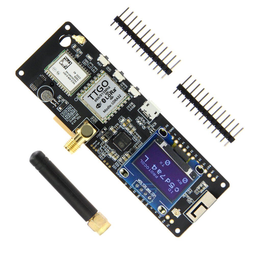 LILYGO TTGO T-Beam ESP32 433/868/915/923Mhz V1.1 WiFi Wireless Bluetooth Module GPS NEO-6M SMA LORA32 18650 Battery Hold