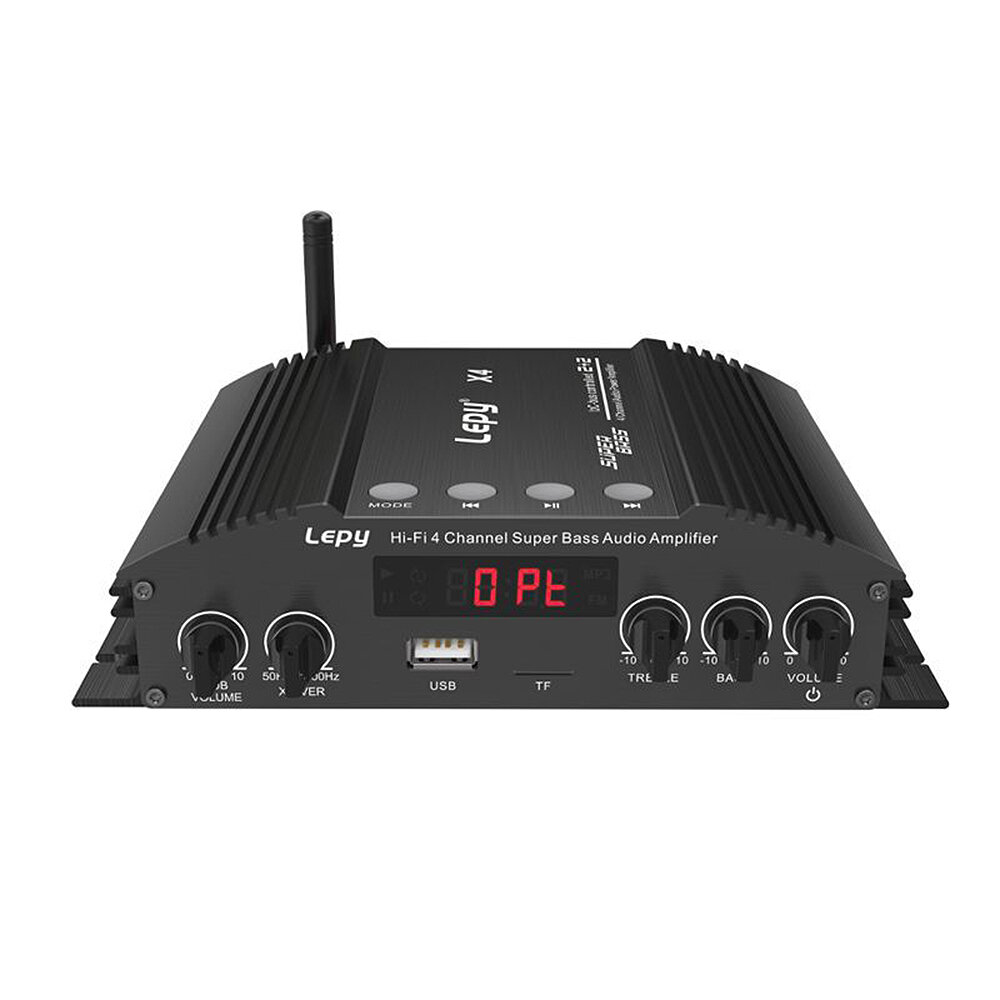Home Audio & Video  Banggood ЛЕПИ Х4 Bluetooth 5.0 Digital HiFi Power Усилитель 60 Вт × 4 Amplificador 2.1 Stereo Dual Subwoofer AMP Home Theater Авт