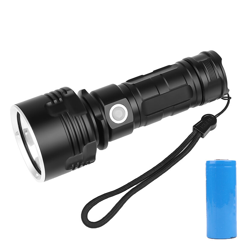 Flashlight BIKIGHT XHP50 L2 3 режима 1500 лм, сверхъяркий LED Фонарик, перезаряжаемый через USB LED Фонарик с 26650 Батарея