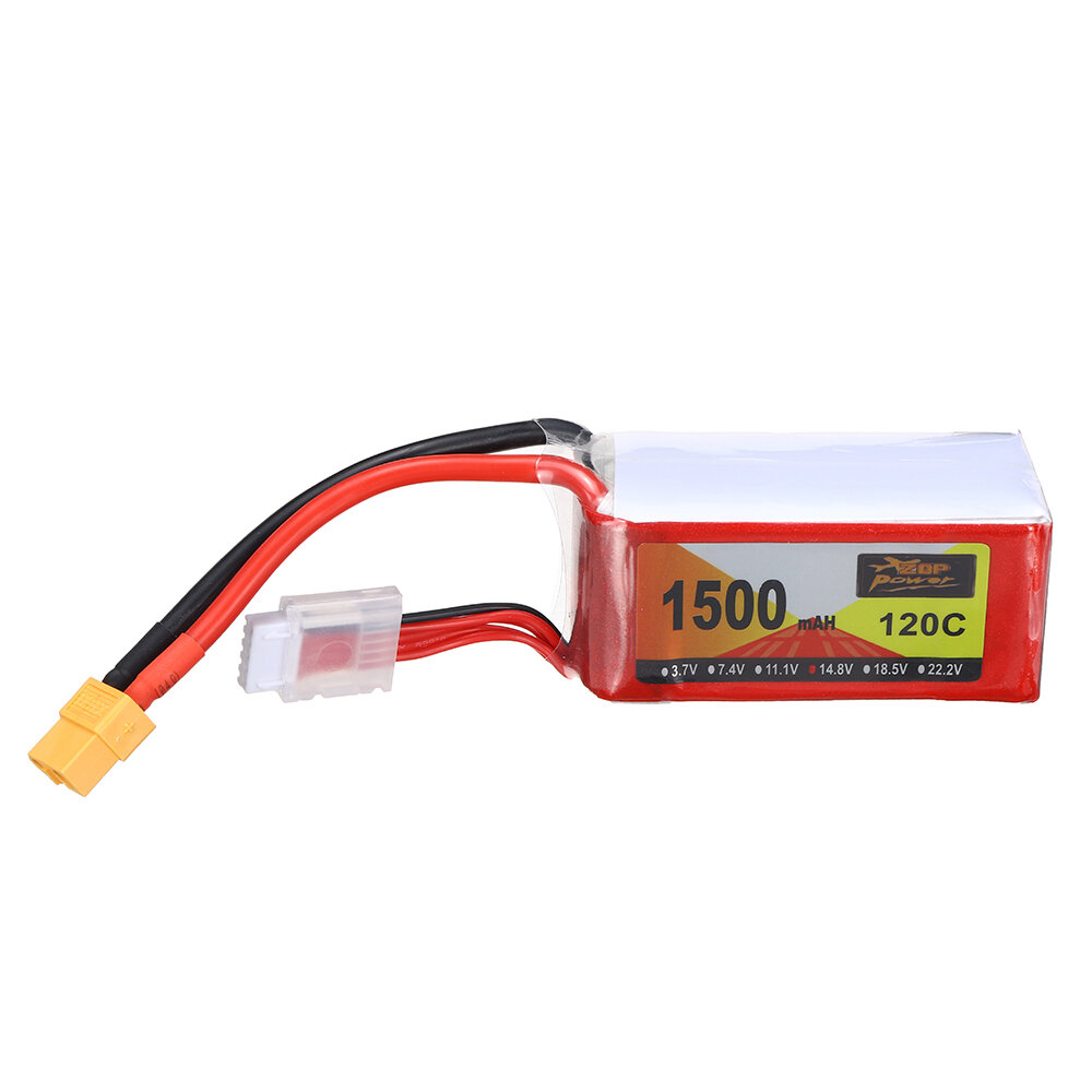 ZOP Power 14,8 В 1500 мАч 120C 4S LiPo Батарея Разъем XT60 для RC Дрон