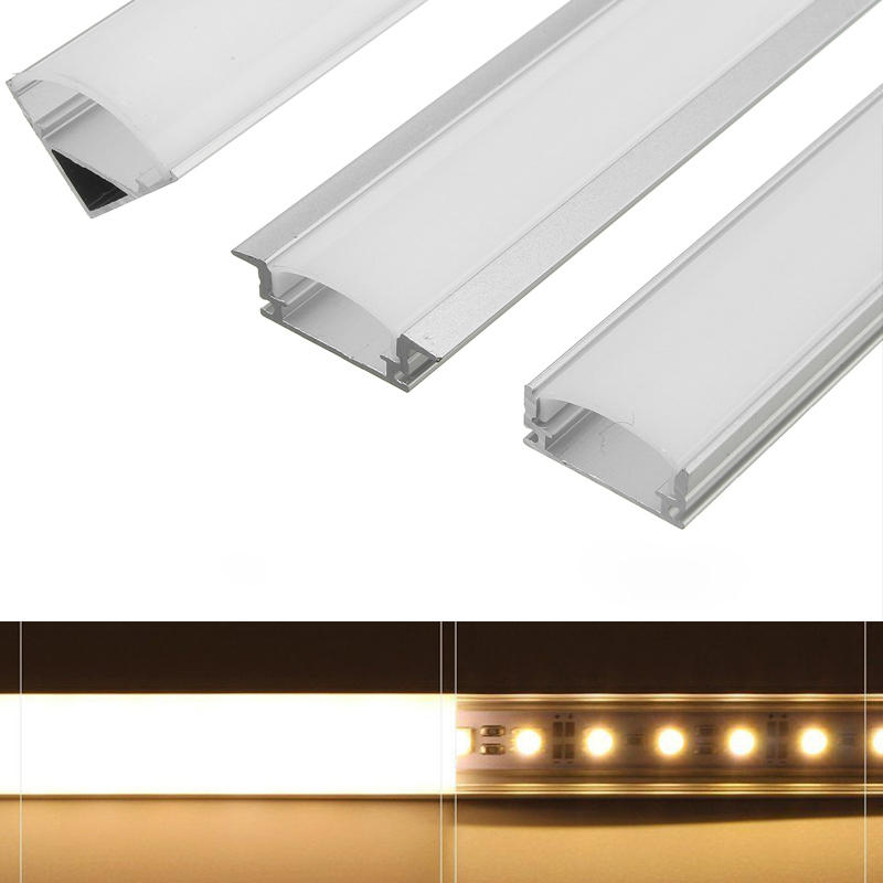 LED Strip  Banggood 45см U / V / YW Стиль алюминиевый держатель канала для LED Жесткого полосатого света и лампы в баре и кабинете